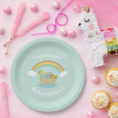 Noah's Ark Boho Baby shower Papieren Bordje (Feest)