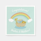 Noah's Ark Boho Baby shower Servet (Voorkant)