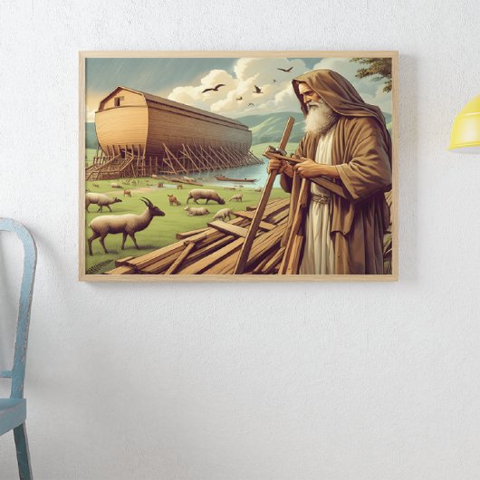 Noah's Ark Bouw Scene Poster