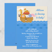 Noah's Ark Boy of Girl Baby shower Kaart (Voorkant / Achterkant)