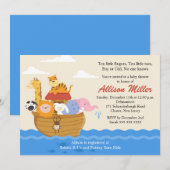 Noah's Ark Boy of Girl Baby shower Kaart (Voorkant / Achterkant)