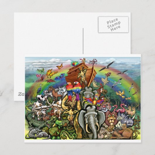 Noah's Ark Briefkaart (Voorkant / Achterkant)