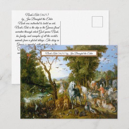 Noah's Ark Briefkaart (Voorkant / Achterkant)