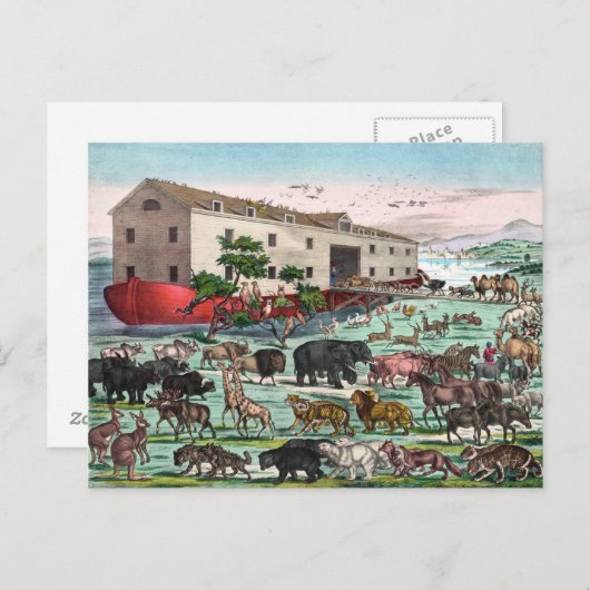 Noah's Ark briefkaart (Voorkant / Achterkant)
