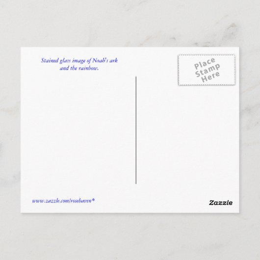 Noah's Ark Briefkaart (Achterkant)