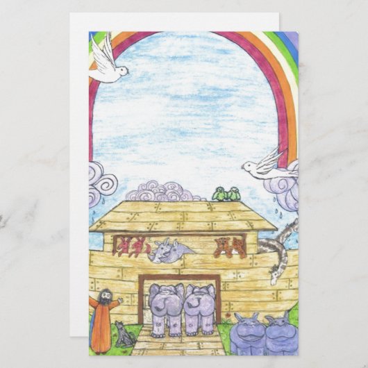 Noah's Ark Briefpapier (Voorkant / Achterkant)