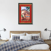 Noah's ark Building the Ship Red Lijst Canvas Afdruk (Insitu (Slaapkamer))
