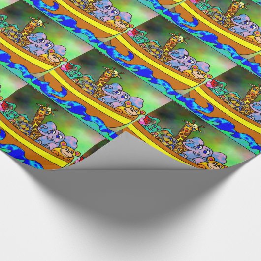 Noah's Ark Cadeaupapier (Hoek)