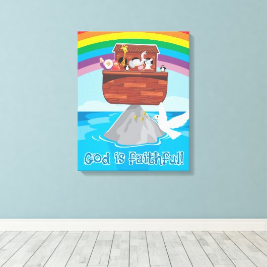 Noah's Ark Canvas Afdruk (Insitu (Houten vloer))