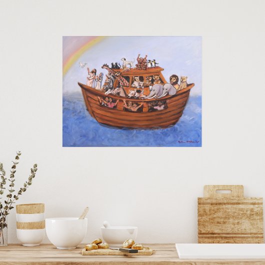 Noah's Ark Canvas Print (Keuken)