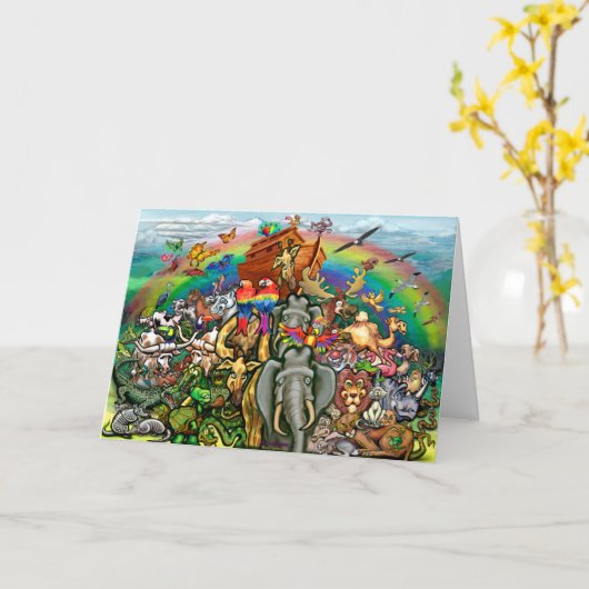 Noah's Ark Card Kaart (Gele Bloem)