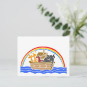 Noah's ark Christelijk kunstwerk_4 Briefkaart (Staand voorkant)