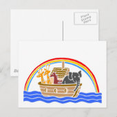 Noah's ark Christelijk kunstwerk_4 Briefkaart (Voorkant / Achterkant)