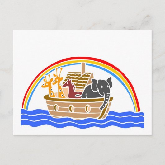 Noah's ark Christelijk kunstwerk_4 Briefkaart (Voorkant)