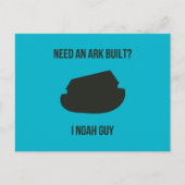 Noah's Ark Christelijk Pun Briefkaart (Voorkant)