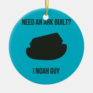 Noah's Ark Christelijk Pun Keramisch Ornament