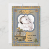 Noah's Ark Christelijke Baby Aankondigingen (Voorkant)