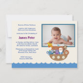 Noah's Ark Christening Uitnodigingen (Voorkant)