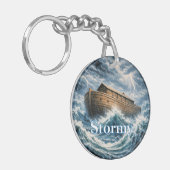 Noah's Ark Customizable Keychain (Voorkant Links)