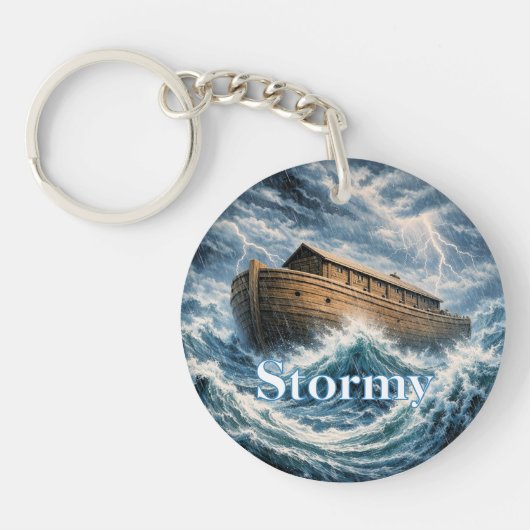 Noah's Ark Customizable Keychain (Voorkant)