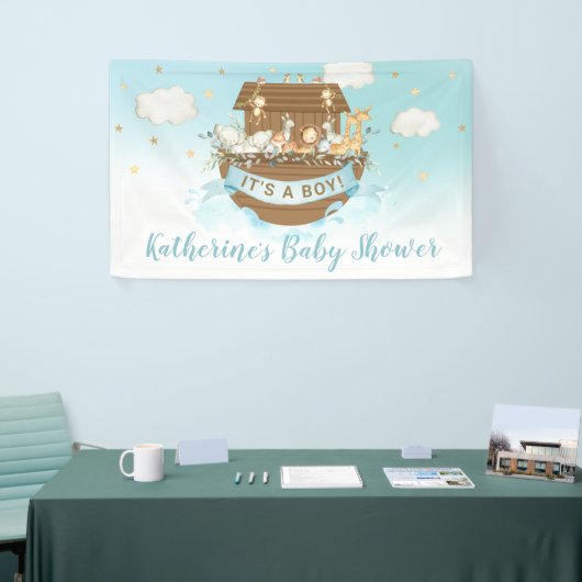 Noah's Ark Cute Animals Boy Baby shower Spandoek (Beurs)