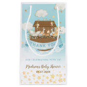 Noah's Ark Cute Animals Boy Birthday Baby shower Klein Cadeauzakje (Voorkant)