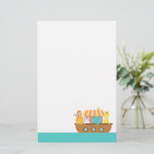 Noah's Ark, Cute Animals voor kinderen Briefpapier (Staand voorkant)