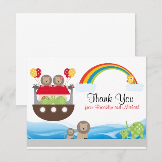 Noah's Ark Dank je kaart (Voorkant / Achterkant)