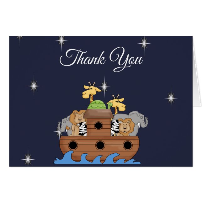 Noah's ark Dank je wel (Voorkant Horizontaal)
