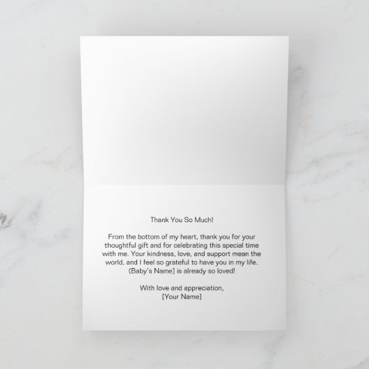 Noah's ark Dank je wel Bedankkaart (Binnen)