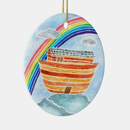 Noah's ark/de regenboogJesse Tree Advent Ornament (Rechts)