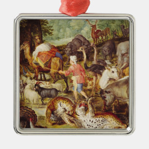 Noah's Ark, detail van de rechterkant Metalen Ornament