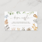 Noah's Ark Diaper Raffle Kaart (Voorkant)