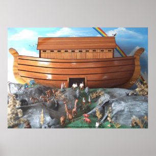 Noahs Ark Diorama Afbeelding Poster