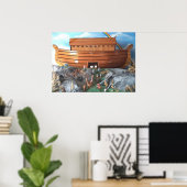 Noahs Ark Diorama Afbeelding Poster (Thuiskantoor)