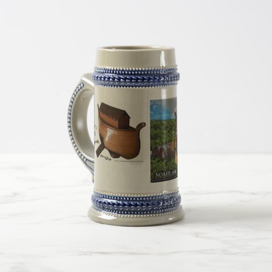 Noahs Ark Diorama Stein Bierpul (Voorkant links)