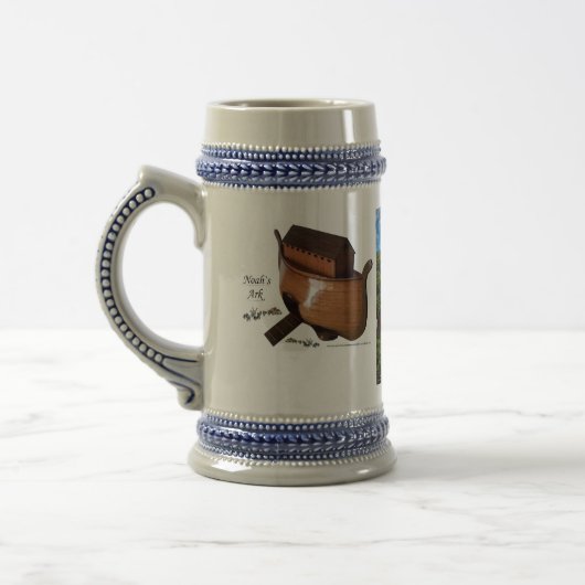 Noahs Ark Diorama Stein Bierpul (Links)