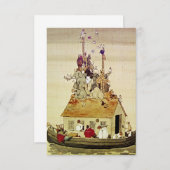 "Noah's Ark" door W Heath Robinson Bedankkaart (Voorkant / Achterkant)