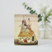 "Noah's Ark" door W Heath Robinson Briefkaart (Staand voorkant)