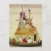 "Noah's Ark" door W Heath Robinson Briefkaart (Voorkant)