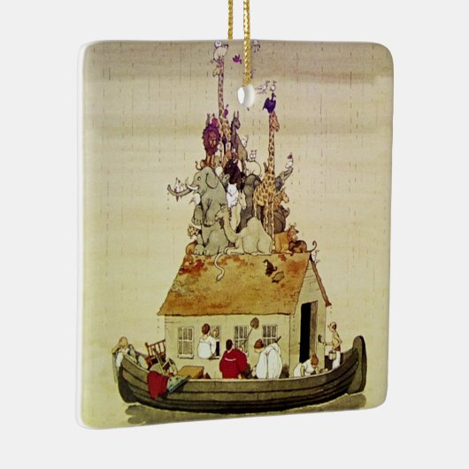 "Noah's Ark" door W Heath Robinson Keramisch Ornament (Rechts)