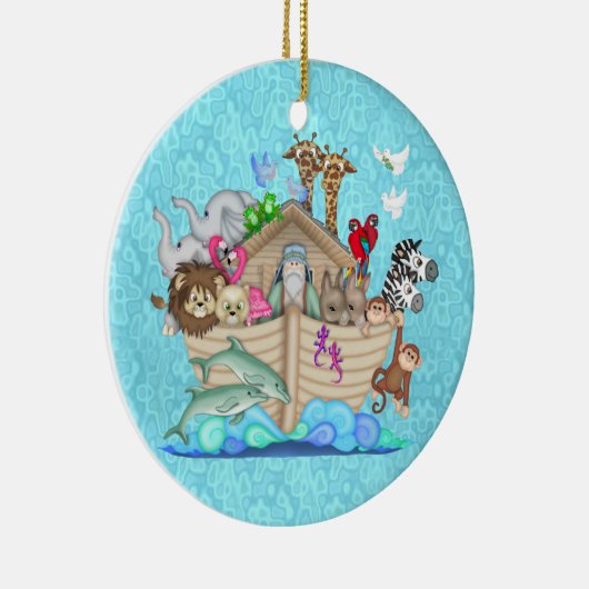 NOAHS ARK EERSTE CHRISTMAS ORNAMENT PERSONALISEERD (Rechts)