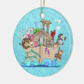 NOAHS ARK EERSTE CHRISTMAS ORNAMENT PERSONALISEERD (Links)