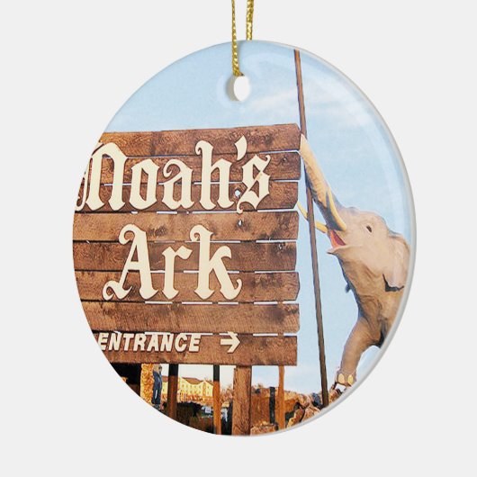 Noah's Ark, Elephant, St. Louis, kerstversiering Keramisch Ornament (Links)