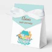 Noah's Ark Favor Box (Boy Baby shower) Bedankdoosjes (Voorkant Zijde)