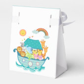 Noah's Ark Favor Box (Boy Baby shower) Bedankdoosjes (Achterkant)