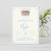 Noah's Ark First Birthday Kaart (Staand voorkant)