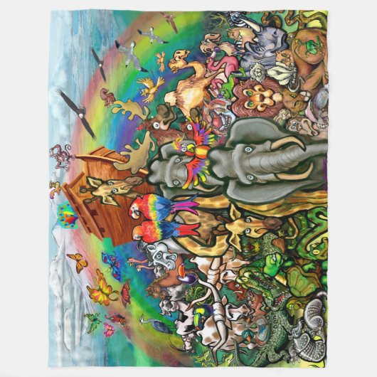 Noah's Ark Fleece Blanket (Voorkant)
