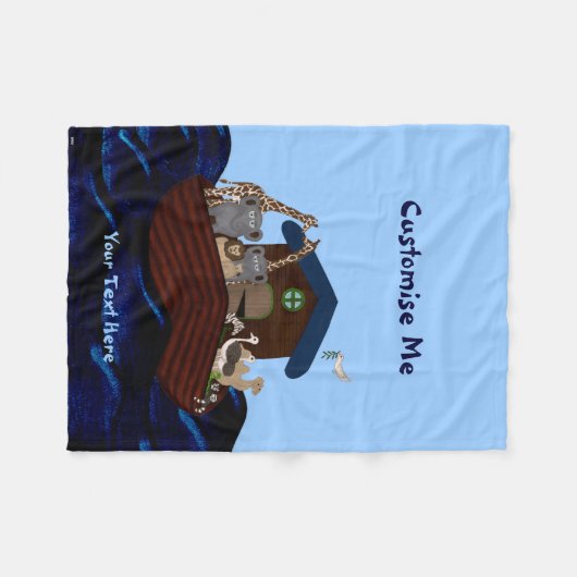 Noah's Ark Fleece Deken (Voorkant (Horizontaal))