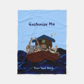 Noah's Ark Fleece Deken (Voorkant)